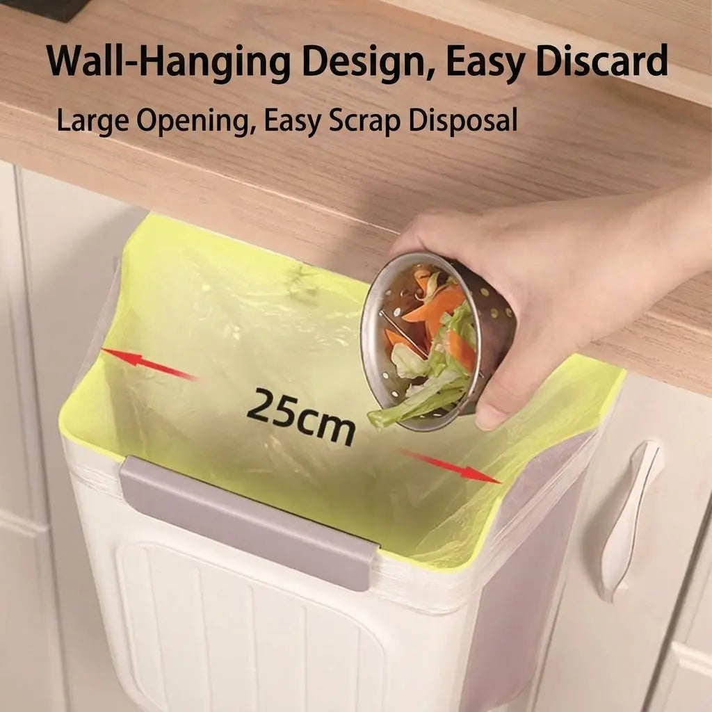 Collapsible Hanging Kitchen Trash Bin (11L)