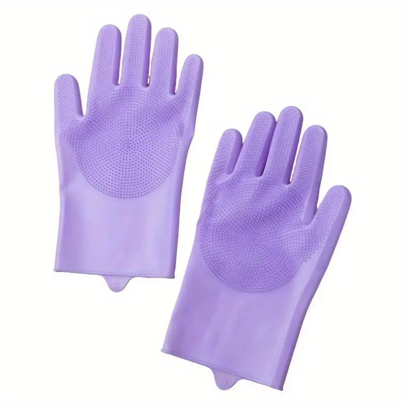 Kitchen Cooking Pots and Utensils Cleaning Gloves, Household Cleaning Gloves, Suitable for Various Uses Such as Kitchen Cleaning, Sweeping, Bathroom Cleaning, Laundry, Etc. These Gloves Can Be Reused. Laundry Gloves, Household Supplies