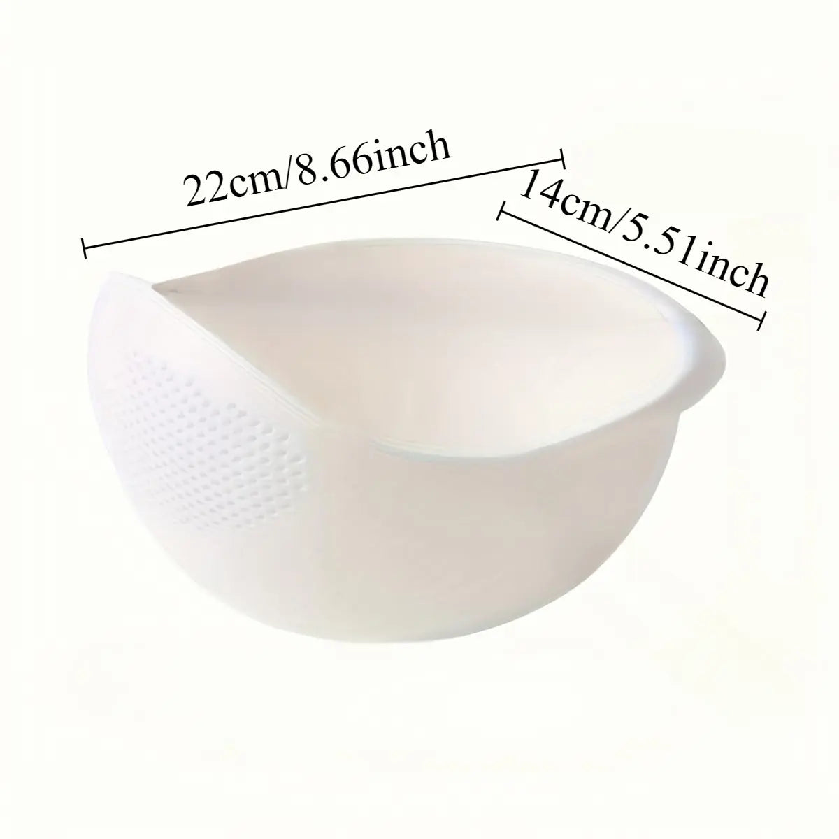 Multi-Purpose Rice Washing & Kitchen Strainer Bowl