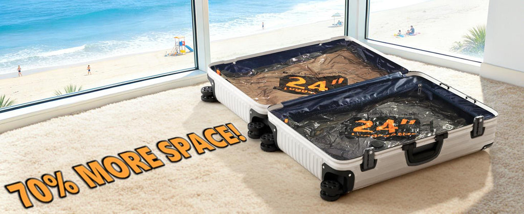 16-Piece Vacuum Compression Travel Bag Set with Cordless Electric Pump