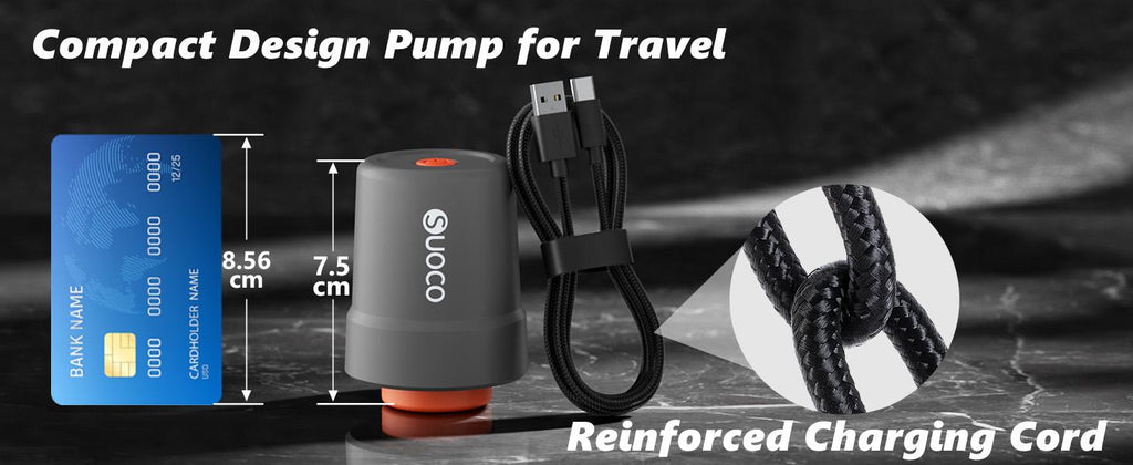 16-Piece Vacuum Compression Travel Bag Set with Cordless Electric Pump