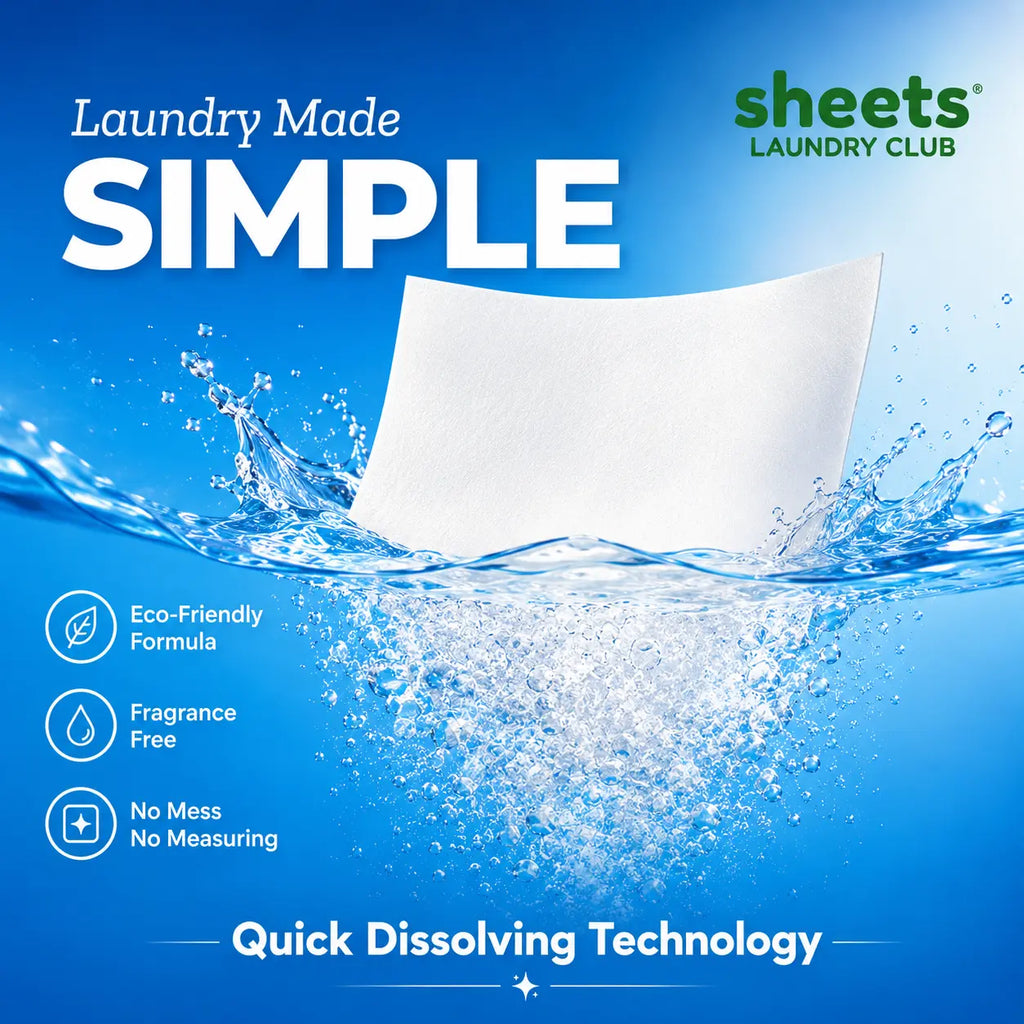 Sheets Laundry Club Liquidless Laundry Detergent Sheets – 50 Count, up to 100Loads, Fresh Linen / Lavender / Free &Amp; Clear, Eco-Friendly Plastic-Free Laundrycleaner