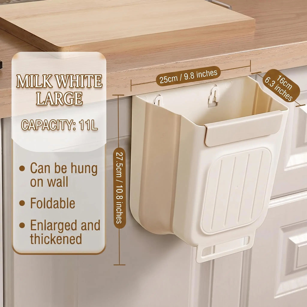 Collapsible Hanging Kitchen Trash Bin (11L)